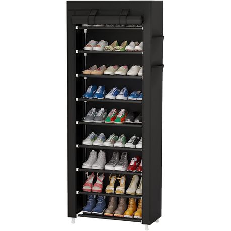 Shoe Rack Stand for Home Multipurpose Storage - black variant image 2