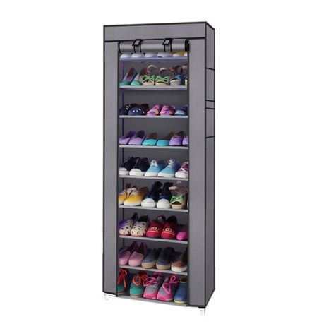 Shoe Rack Stand for Home Multipurpose Storage - black variant image 11