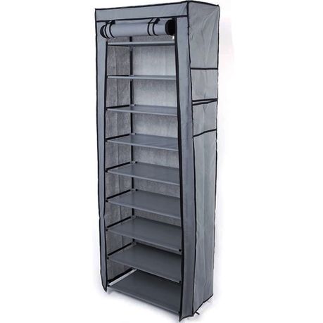 Shoe Rack Stand for Home Multipurpose Storage - black variant image 10