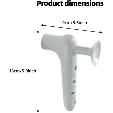 Silicone Door Handle Protective Cover With Suction Cup-Grey variant image 2