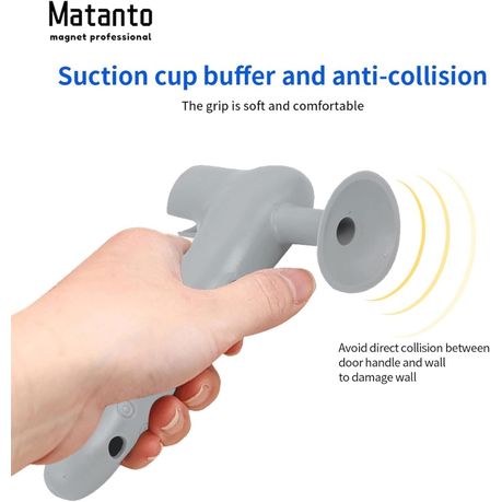 Silicone Door Handle Protective Cover With Suction Cup-Grey variant image 7