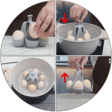 Silicone Egg Boiler With 6 heads variant image 6