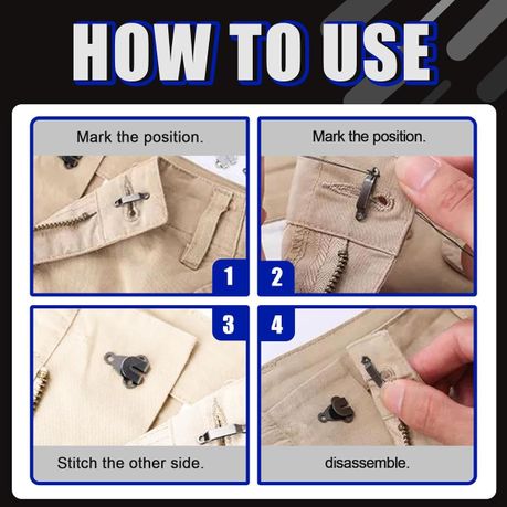 Skirt Hooks & Eyes Sewing Hook Button Kit For Skirt, Bra, Dress - 152 Piece variant image 4