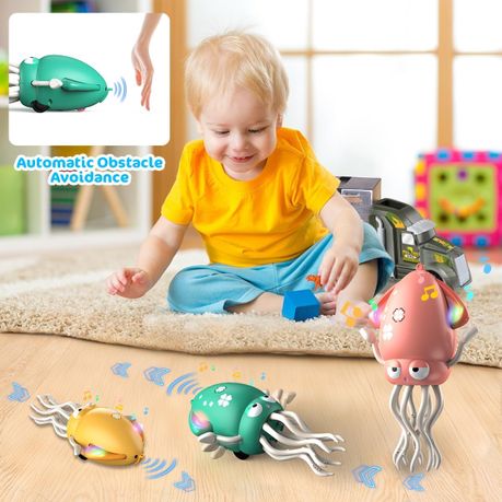 Smart Obstacle-Dodging Robot with LED Light Show & Music, USB Rechargeable variant image 4