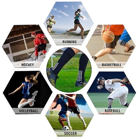 Soccer Sport Cushion Socks Anti-Slip - 1 Pack variant image 22