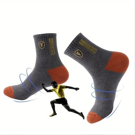Soft Cotton Blend Athletic Socks - 5 Pairs variant image 3