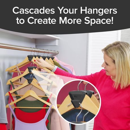 Space Saving Plastic Hanger Connector Hooks - 12 Piece variant image 3