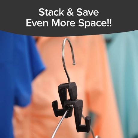 Space Saving Plastic Hanger Connector Hooks - 12 Piece variant image 6