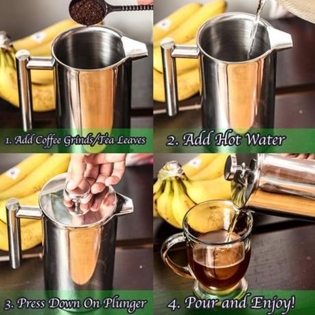 Stainless Steel French Press Coffee Maker variant image 4