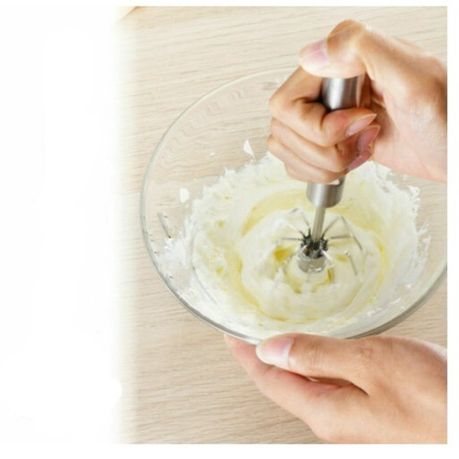 Stainless Steel Semi-Automatic Whisk - Egg/Milk Beater variant image 3