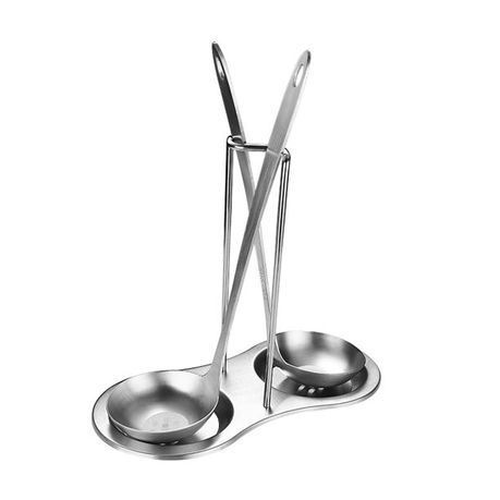 Stainless Steel Spoon Rest and Pot Lid Holder variant image 2