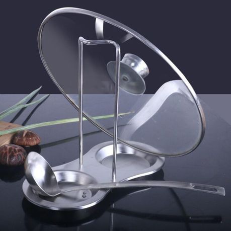 Stainless Steel Spoon Rest and Pot Lid Holder variant image 4