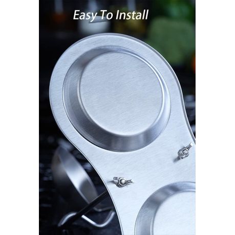 Stainless Steel Spoon Rest and Pot Lid Holder variant image 6