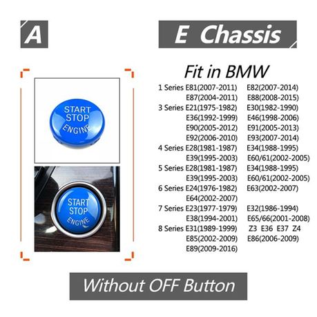 Start/Stop Button Cap Compatible with BMW E90 3 Series, X5 E70 variant image 3