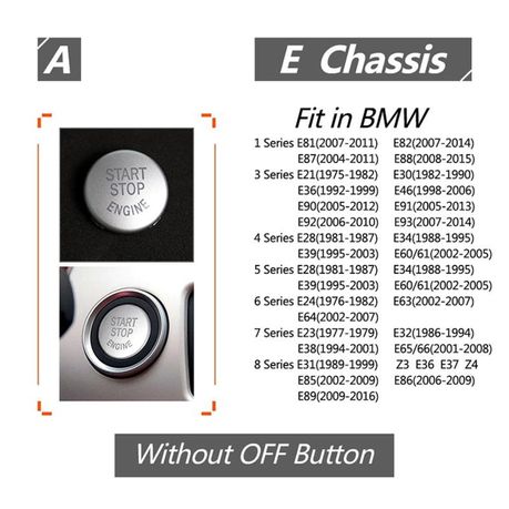 Start/Stop Button Cap Compatible with BMW E90 3 Series, X5 E70 variant image 8