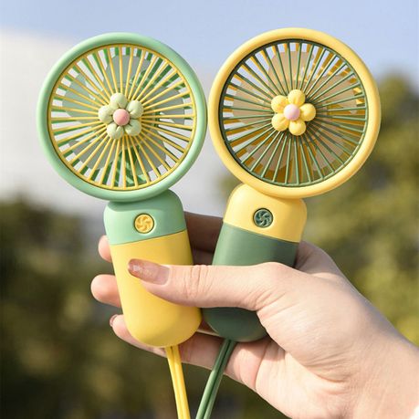 Summer Flower Mini Handheld Small Fan variant image 3