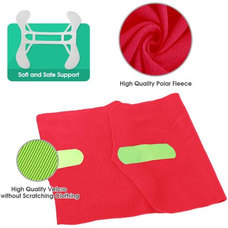Super Soft Inflatable Neck Support Travel Pillow - Red variant image 4