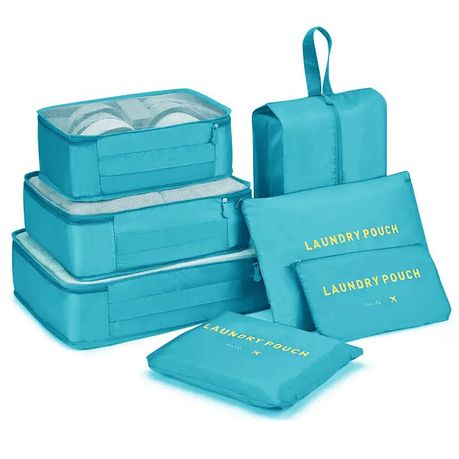 Travel Luggage Packing Organizers Set with Toiletry Bag - 7 Pieces variant image 1