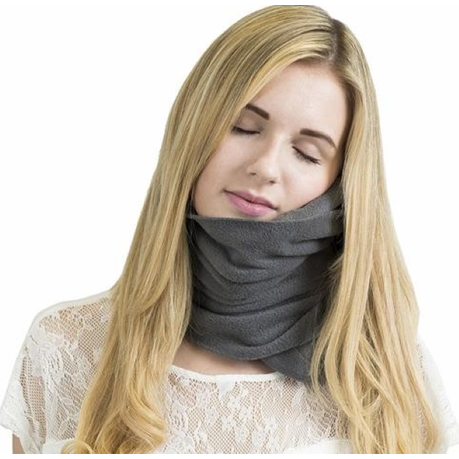 Travel Nap Pillow For Neck Support - Grey variant image 2