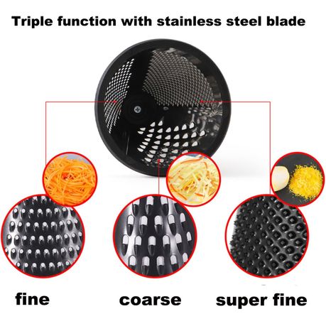 Triple Function Wood Handle Shredder Non-Slip Rubber Bottom Hand Held variant image 3