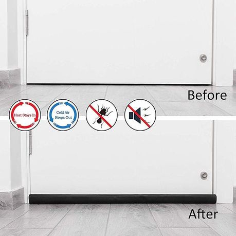 Twin Draft Leather Wind Dust Blocker Insulator for Door and Windows variant image 5