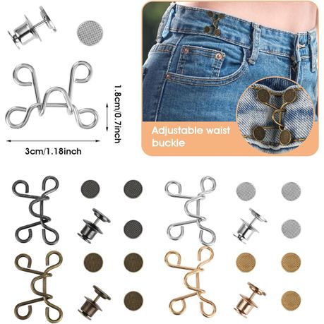 Waist Adjustable Buckle Extender For Loose Pants - 8 Set variant image 3