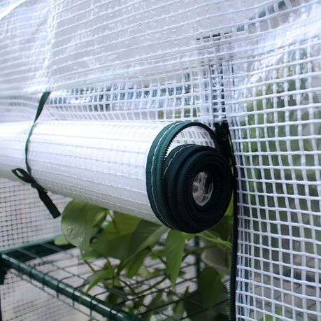 Walk-in Greenhouse Replacement Cover with Roll-Up Zipper Door Greenhouse variant image 6