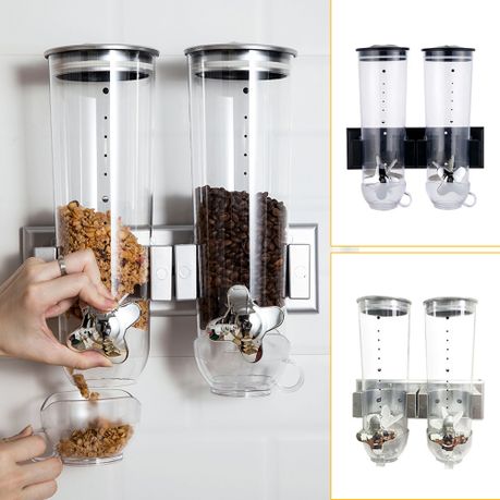 Wall Mount Transparent Cereal Storage Container variant image 2