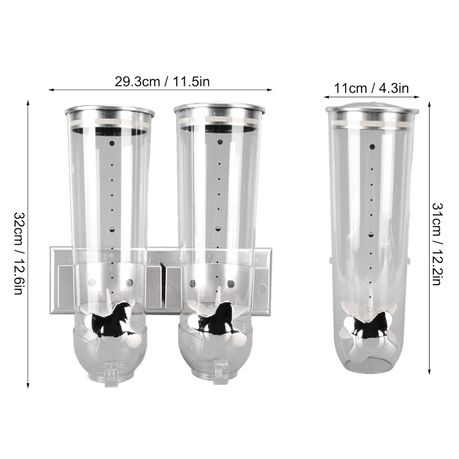Wall Mount Transparent Cereal Storage Container variant image 5