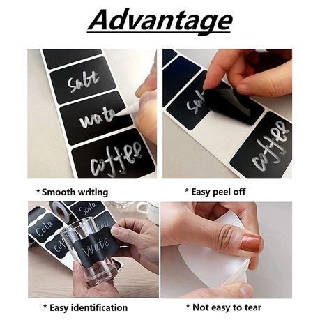Wavy Shape Erasable Reusable Blackboard Stickers variant image 4