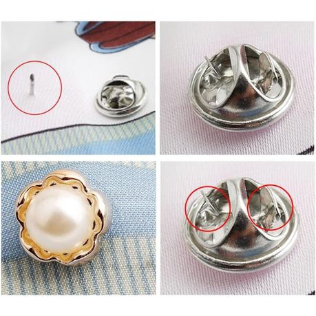 Women Shirt Brooch Pins Buttons For Coat Dress Clothes Decoration - 20Pcs variant image 5