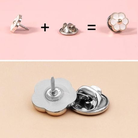 Women Shirt Brooch Pins Buttons For Coat Dress Clothes Decoration - 20Pcs variant image 6