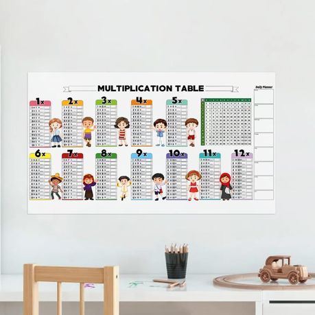 Write Erase Colorful Math Education Table ( Multiplication Table) variant image 3