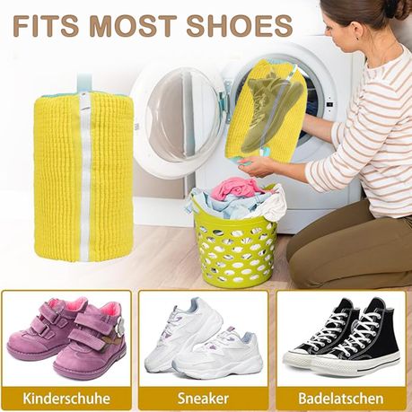 Yellow Reusable Laundry Shoe Bag - 2 Piece variant image 5