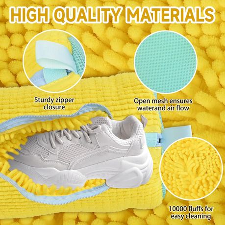 Yellow Reusable Laundry Shoe Bag - 2 Piece variant image 4